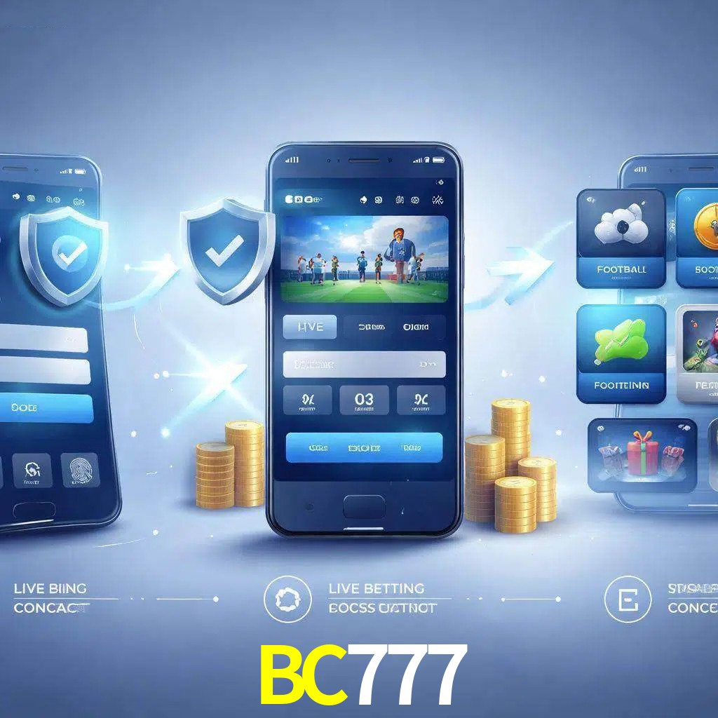 Pasos de acceso a la app BC777 en pantalla de teléfono móvil
